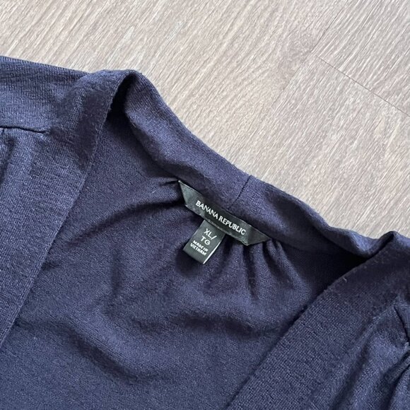 Banana Republic Navy Thin-Knit Cardigan - Picture 4 of 11